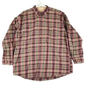 Orvis Sporting Traditions Mens‎ XL Plaid Button Down Long Sleeve Shirt